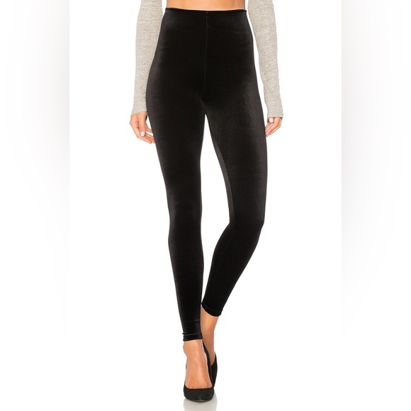 Commando Pants - COMMANDO Perfect Control Velvet Legging in Black